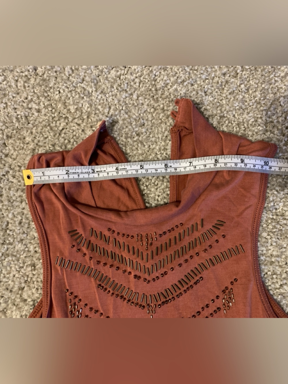 Abercrombie & Fitch Rust Cutout Racerback Tank - Picture 2 of 8